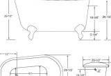 Clawfoot Tub Measurements Inspiring Clawfoot Tub Sizes Get In the Trailer