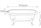 Clawfoot Tub Measurements Small Clawfoot Tub