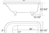 Clawfoot Tub Measurements Traditional Style Cast Iron Clawfoot Bathtubs