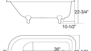 Clawfoot Tub Measurements Traditional Style Cast Iron Clawfoot Bathtubs