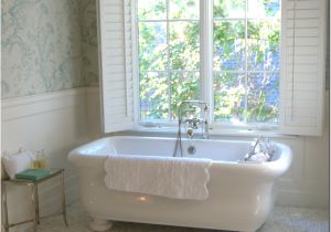 Clawfoot Tub Under Window Freestanding Bath Sits Under An Arched Window