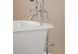 Clawfoot Tub Valve Freestanding Claw Foot Tub Hand Shower Faucet with Shut