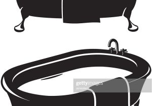 Clawfoot Tub Vector Bathtub Silhouette Vector Art