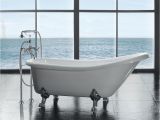 Clawfoot Tub Volume Ove Decors 5 5 Ft Acrylic Claw Foot Slipper Tub In White