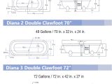 Clawfoot Tub Width Double Ended "duet" Freestanding Bathtubs
