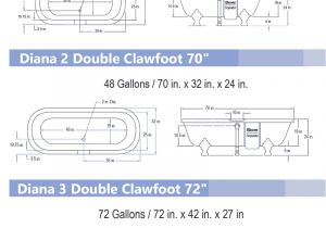 Clawfoot Tub Width Double Ended "duet" Freestanding Bathtubs