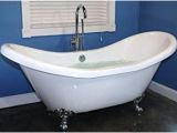 Clawfoot Tub with Jets Whirlpool Jetted Bathtub 72" Acrylic Clawfoot Design with