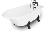 Clawfoot Whirlpool Bathtub American Bath Factory 67 In Acrylic Classic Clawfoot Non