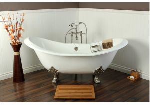 Club Foot Bathtub Shop Double Slipper Cast Iron 72 Inch Clawfoot Bathtub