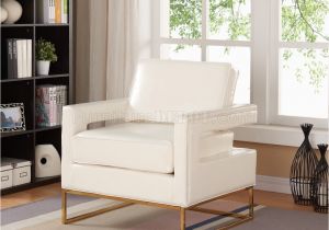 Coaster Bonded Leather Accent Chair White Amelia Accent Chair 512 In White Bonded Leather by Meridian