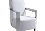 Coaster Bonded Leather Accent Chair White Vig Furniture Modrest Niro Modern White Bonded Leather