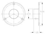 Code Requirements for Floor Receptacles 5 Heavy Duty Floor Ceiling Flange Polished Stainless Steel 2 Od