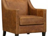 Cognac Leather Accent Chair Elyse Accent Chair In Cognac