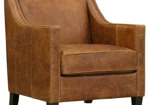 Cognac Leather Accent Chair Elyse Accent Chair In Cognac
