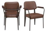 Cognac Leather Accent Chair Picket House Furnishings ashtyn Cognac Faux Leather Chair