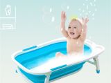 Collapsible Bathtub for Adults Shop Gymax Blue Baby Folding Bathtub Infant Collapsible Portable