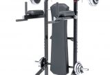 Collapsible Squat Rack Power tower Exercise Equipment Workout Home Gym Squat Rack Bench