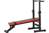 Collapsible Weight Bench Kobo Folding Multi Exercise Weight Lifting Bench with Squat Stand