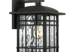 Colored Light Bulbs Lowes Shop Quoizel Canyon 12 75 In H Matte Black Outdoor Wall Light at
