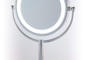 Conair Makeup Mirror Light Bulb Amazon Com Danielle Creations Chrome Led Lighted 2 Sided Swivel