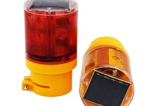 Construction Light String solar Light Blinker Flash 6led Bulb Traffic Light Led with solar