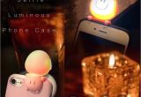Control Lights with iPhone Cute Saucy 3d Light Up Selfie Luminous Bright Phone Case Cover for