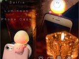 Control Lights with iPhone Cute Saucy 3d Light Up Selfie Luminous Bright Phone Case Cover for