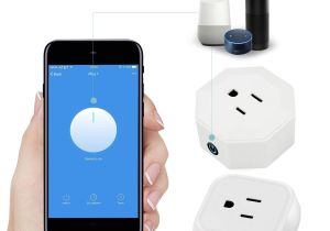 Control Lights with iPhone Lustreon 10a Voice Control Wifi Smart Us Plug Timer socket Works