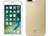 Control Lights with iPhone Reiko iPhone 7 Plus Led Selfie Light Up Illuminated Case In Gold