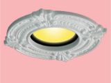 Convert Recessed Light to Flush Mount White Ceiling Medallion Urethane Recessed Trim Rosette 6 Id X 10