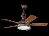 Copper Ceiling Fan with Light 44 Inch Hatteras Bay Patio Fan Wcp