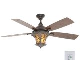 Copper Ceiling Fan with Light Hampton Bay Veranda Ii 52 In Indoor Outdoor Natural Iron Ceiling