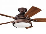 Copper Ceiling Fan with Light Kichler 44 Hatteras Bay Patio Flushmounted Ceiling Fan Model