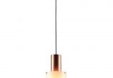 Copper Flush Mount Light A Striking Combination Of Satin Copper and Opal Glass Give the