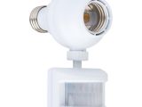 Cordless Lamps Home Depot Westek Outdoor Motion Sensing Light Control White Omlc165bc the