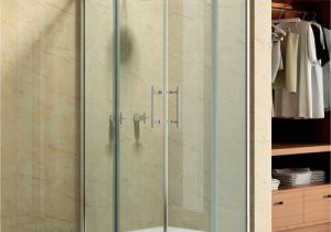 Corner Showers for Sale 36 X 36 Square Frameless Corner Shower Enclosure with Dual Sliding