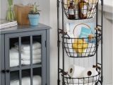 Costco Rolling Wire Rack This 3 Tier Market Basket Stand is the Practical and Elegant Storage