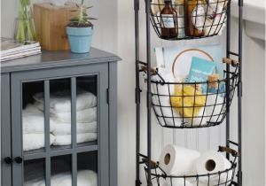 Costco Rolling Wire Rack This 3 Tier Market Basket Stand is the Practical and Elegant Storage