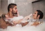 Couples Bathtubs Romantic Bubble Bath Stock S and