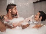 Couples Bathtubs Romantic Bubble Bath Stock S and