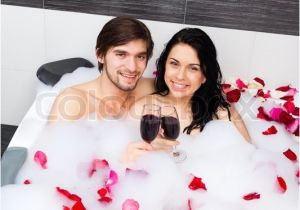 Couples Bathtubs Young Couple In Bathroom Taking Bath to Her