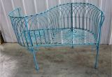 Courting Bench Wrought Iron French Courting Bench Metal Seating