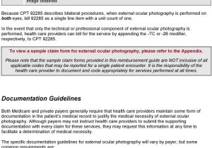 Cpt Code for Woods Lamp Eye Exam Reimbursement Guide External Ocular Photography Cpt Pdf