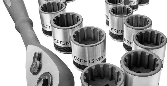 Craftsman 3/8 socket Rack Craftsman 19 Pc 3 8 Drive Universal socket Wrench Set