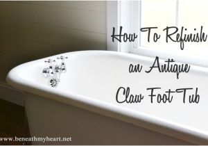 Craigslist Clawfoot Tub How to Refinish An Antique Claw Foot Tub Check Out My New