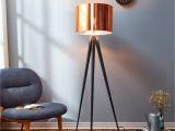 Crate and Barrel Stilt Floor Mirror Versanora Romanza TriPod Floor Lamp with Copper Brown Shade