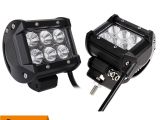 Creed Lighting 2x 18w Cree Led Work Lights Pods Spot Offroad Lamp for atv Jeep Ute