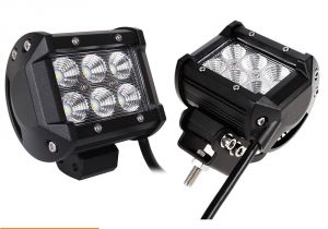 Creed Lighting 2x 18w Cree Led Work Lights Pods Spot Offroad Lamp for atv Jeep Ute