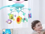 Crib Mobile with Lights 2018 Baby Bed Mobile Musical Cot Crib Rotary Music Box Kid Stars
