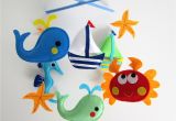 Crib Mobile with Lights Baby Crib Mobile Baby Mobile Felt Mobile Nursery Mobile